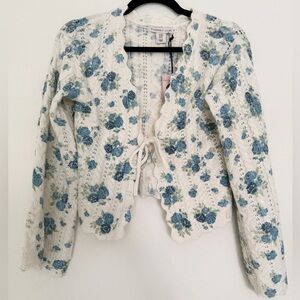 NWT Sincerely Jules knit floral cardigan